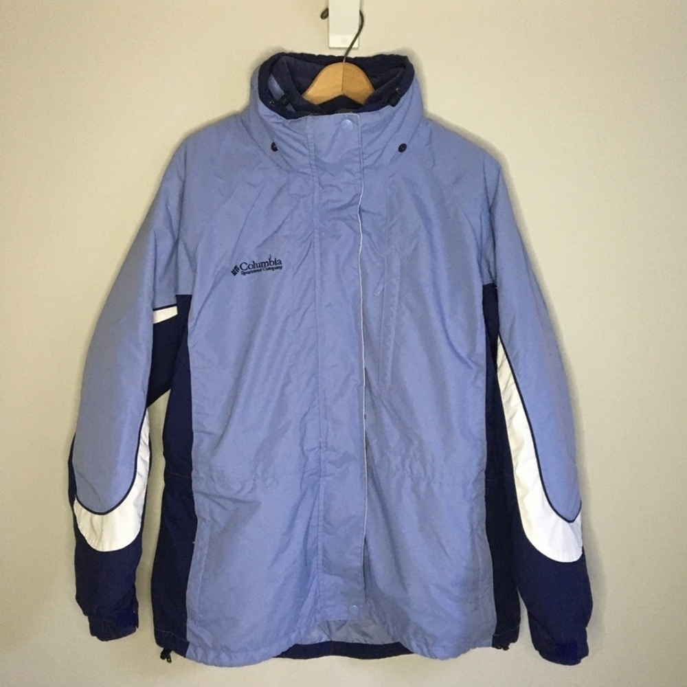 Columbia Women Light Blue and Navy Performance Jacket